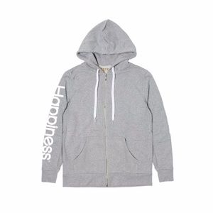 Felpa Zip Donna - Happiness Strass